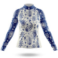 Blue Paisley - Women's Cycling Kit - Global Cycling Gear