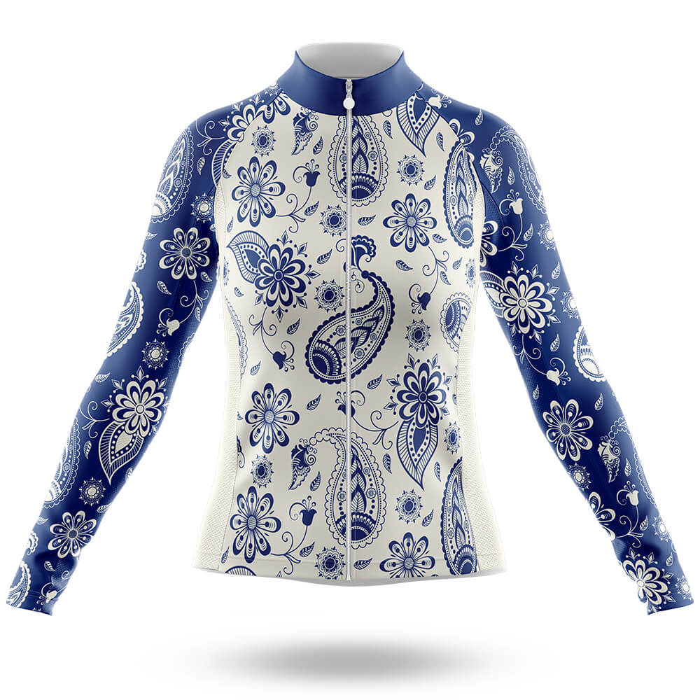 Blue Paisley - Women's Cycling Kit - Global Cycling Gear