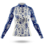 Blue Paisley - Women's Cycling Kit