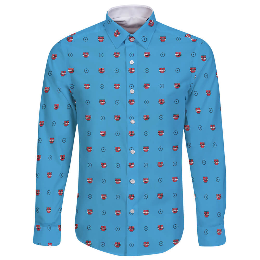 University of Utah Long Sleeve Button Shirt Global Cycling Gear