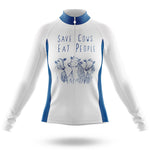 Save Cows Eat People - Women's Cycling Kit