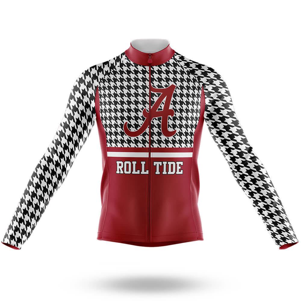 Crimson Tide Houndstooth Pattern - Men's Cycling Kit - Global Cycling Gear