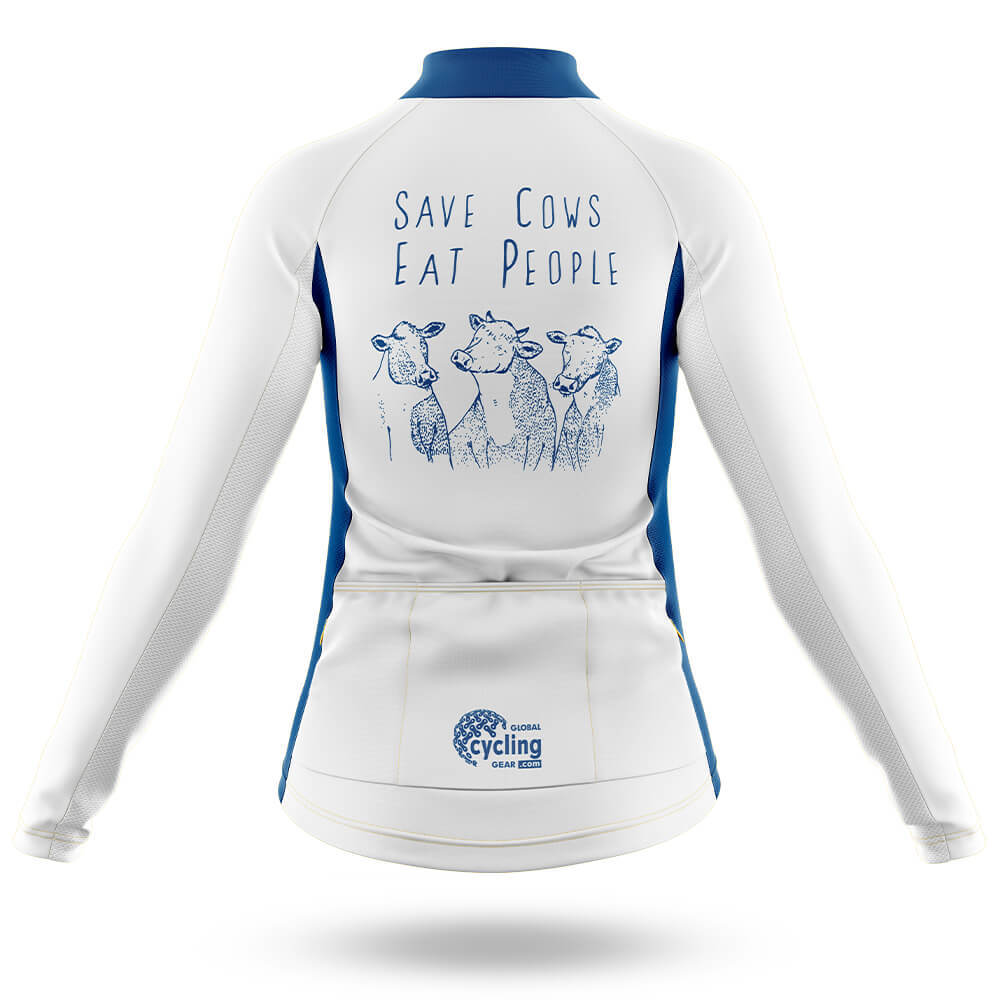 Save Cows Eat People - Women's Cycling Kit