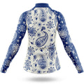 Blue Paisley - Women's Cycling Kit - Global Cycling Gear
