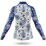 Blue Paisley - Women's Cycling Kit