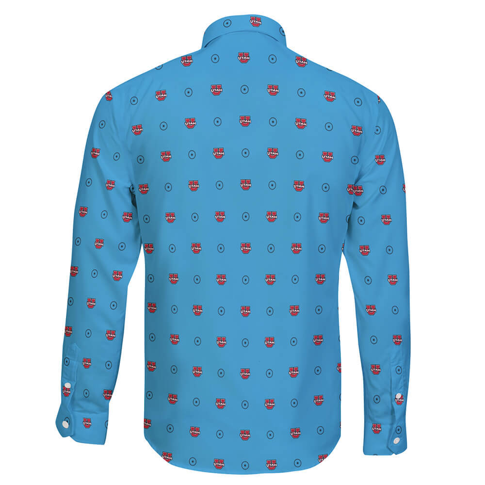 University of Utah Long Sleeve Button Shirt Global Cycling Gear