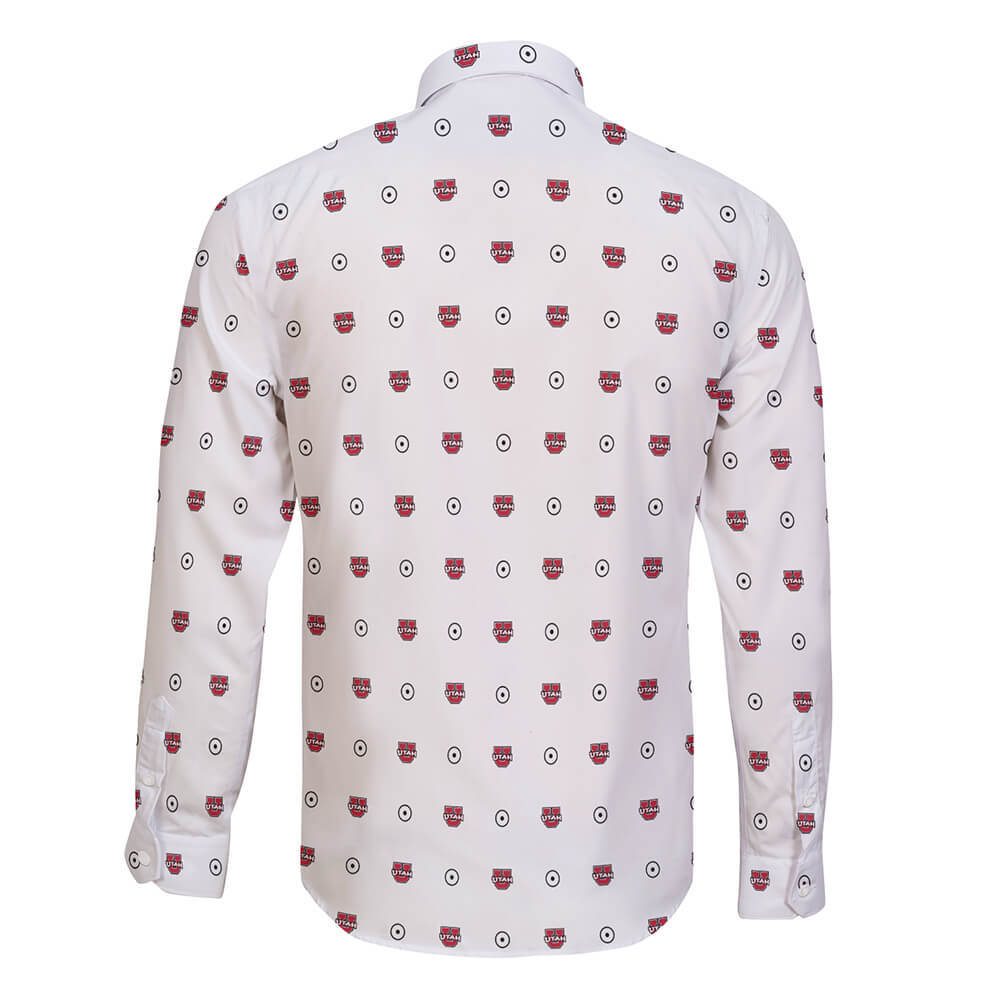 University of Utah Long Sleeve Button Shirt Global Cycling Gear