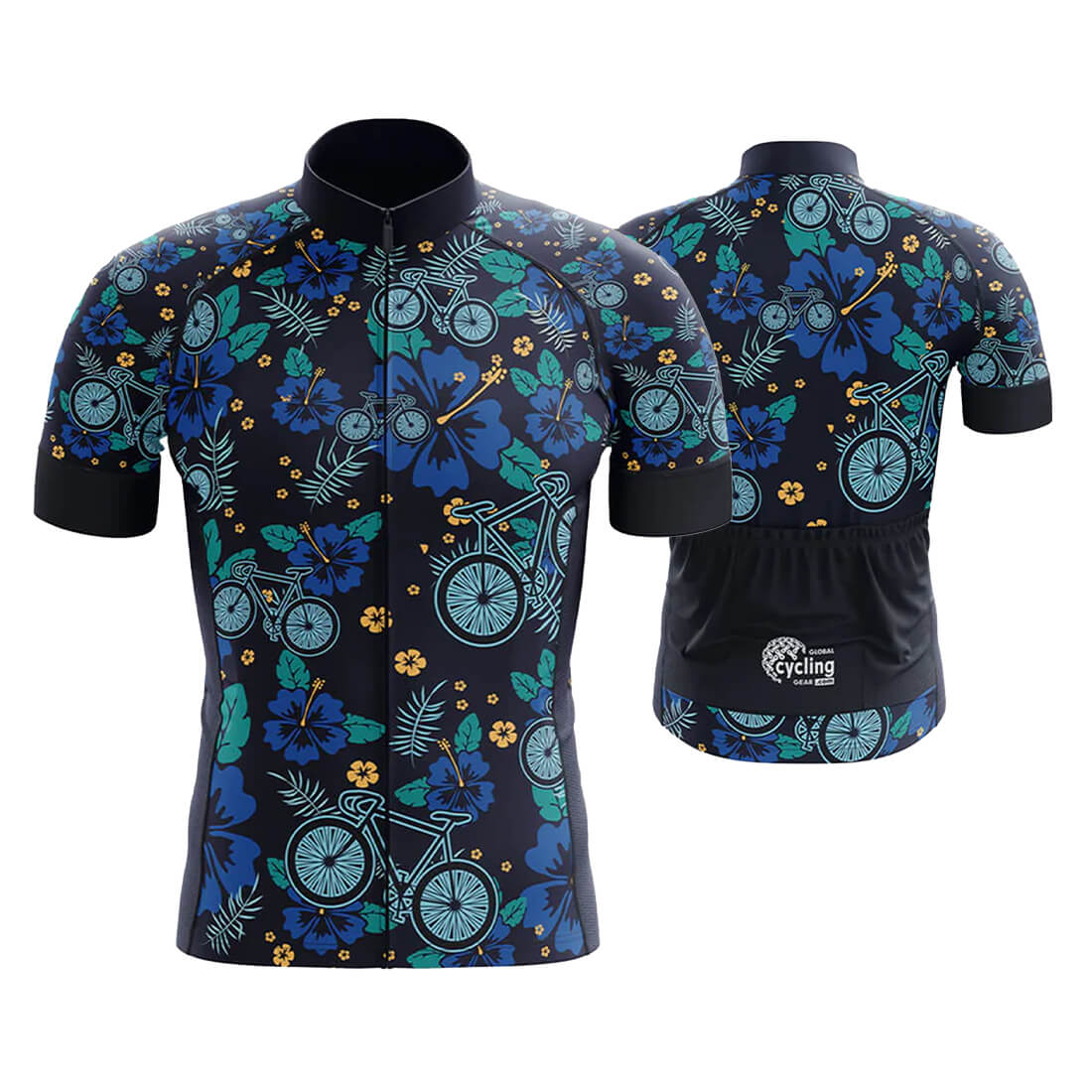 Floral Cycling Jersey for Men