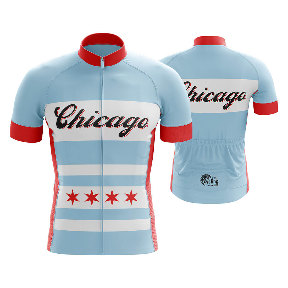 Chicago Cycling Jersey for Men Global Cycling Gear 1