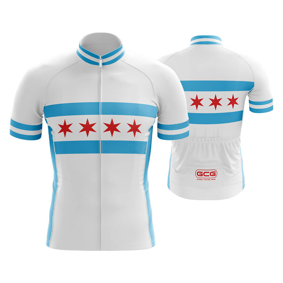 Chicago Cycling Jersey for Men Global Cycling Gear 4