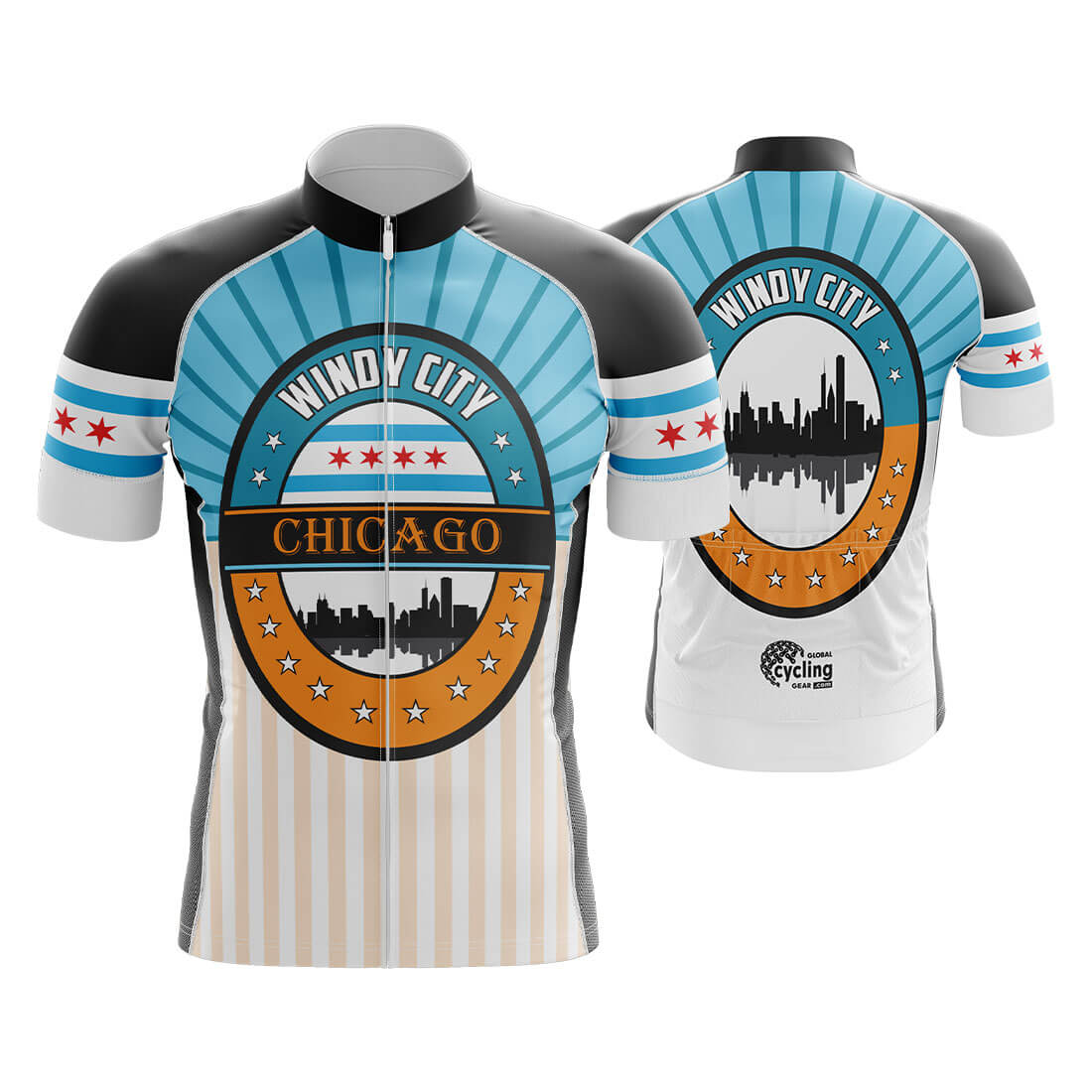 chicago gear Chicago Windy City - Men's Cycling Kit