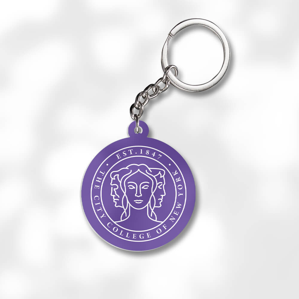 Pack 3 City College of New York Keychains Global Cycling Gear