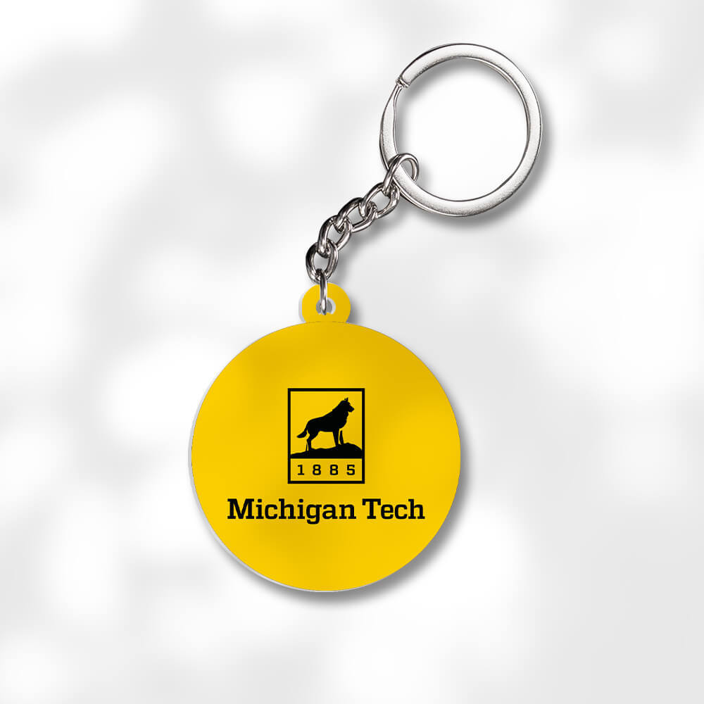 Pack 3 Michigan Technological University Keychains Global Cycling Gear