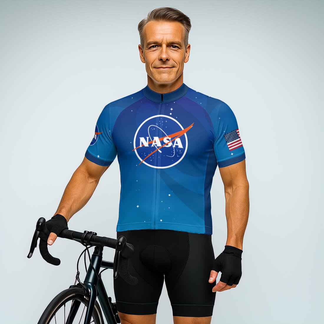 nasa rennrad trikot NASA Cycling Jersey – Ride with Space-Inspired Style NASA V4 / 3XL