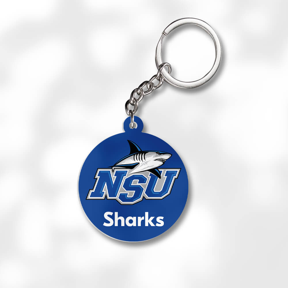 Pack 3 Nova Southeastern University Keychains