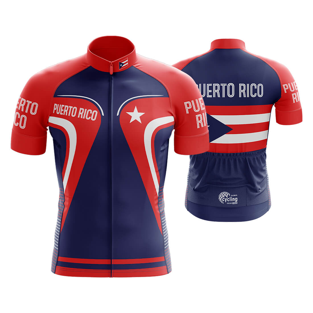 Puerto Rico Cycling Jersey for Men Global Cycling Gear 3