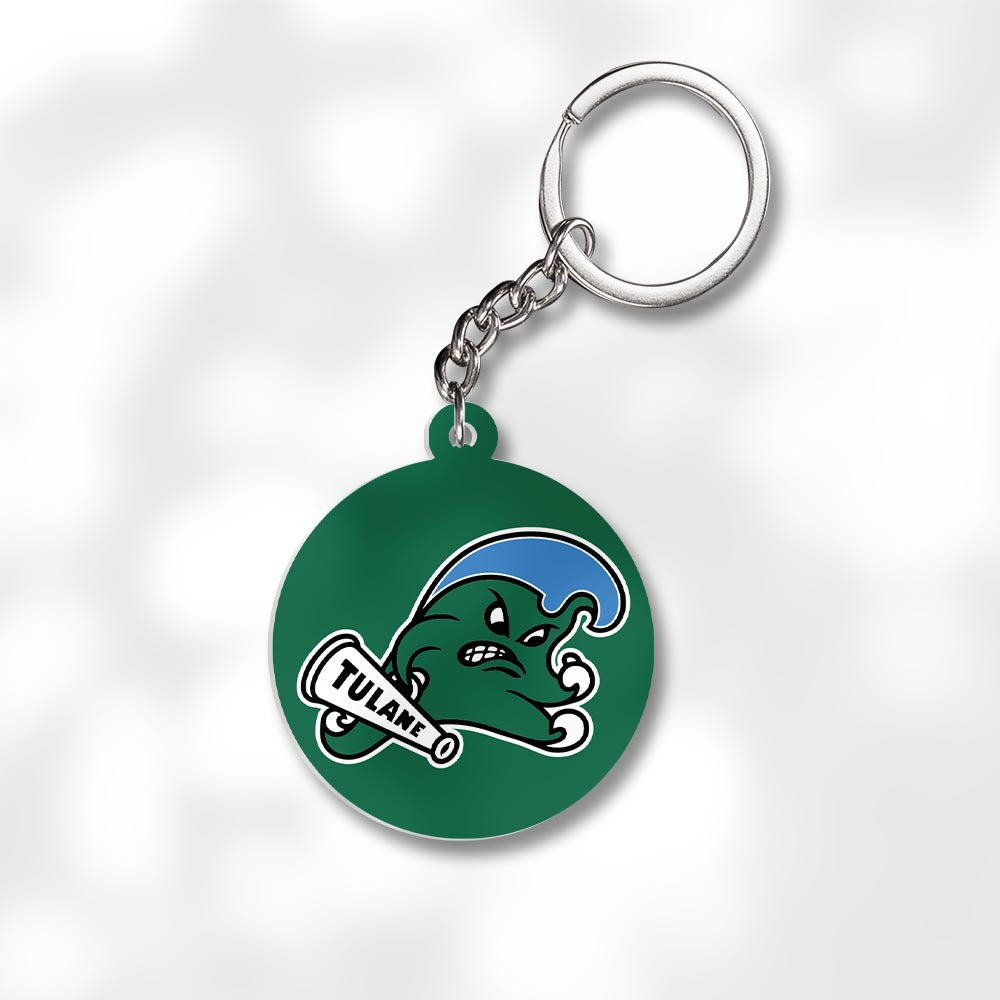 Pack 3 Tulane University Keychains - Global Cycling Gear