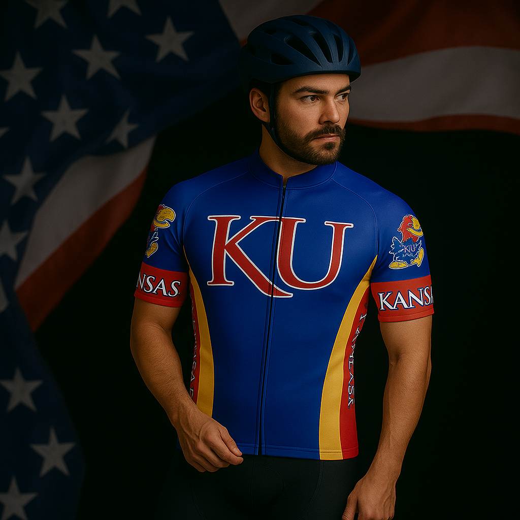 University of Kansas - Men's Cycling Kit Global Cycling Gear 7