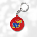 Pack 3 University of Kansas Keychains