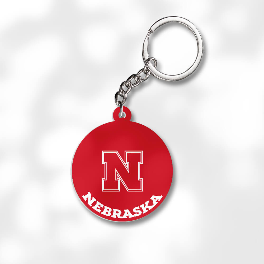 Pack 3 University of Nebraska–Lincoln Keychains Global Cycling Gear
