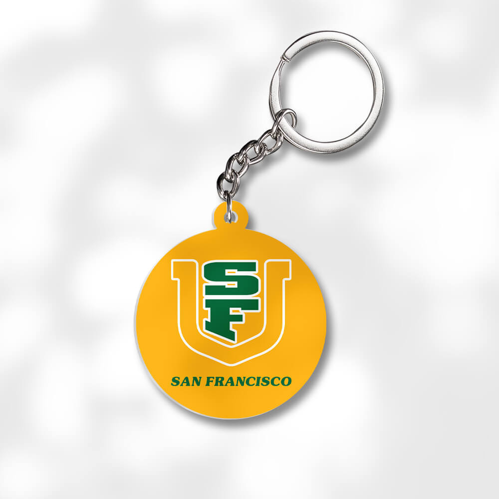 Pack 3 University of San Francisco Keychains - Global Cycling Gear
