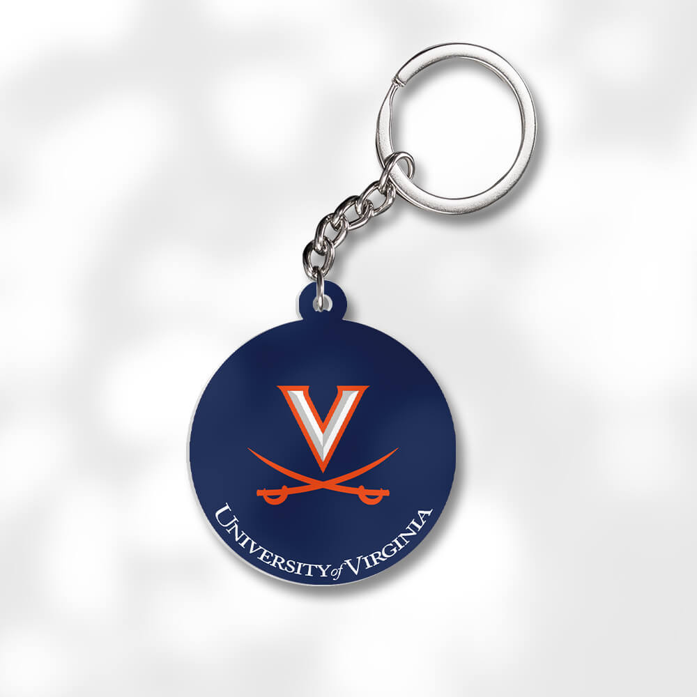 Pack 3 University of Virginia Keychains - Global Cycling Gear