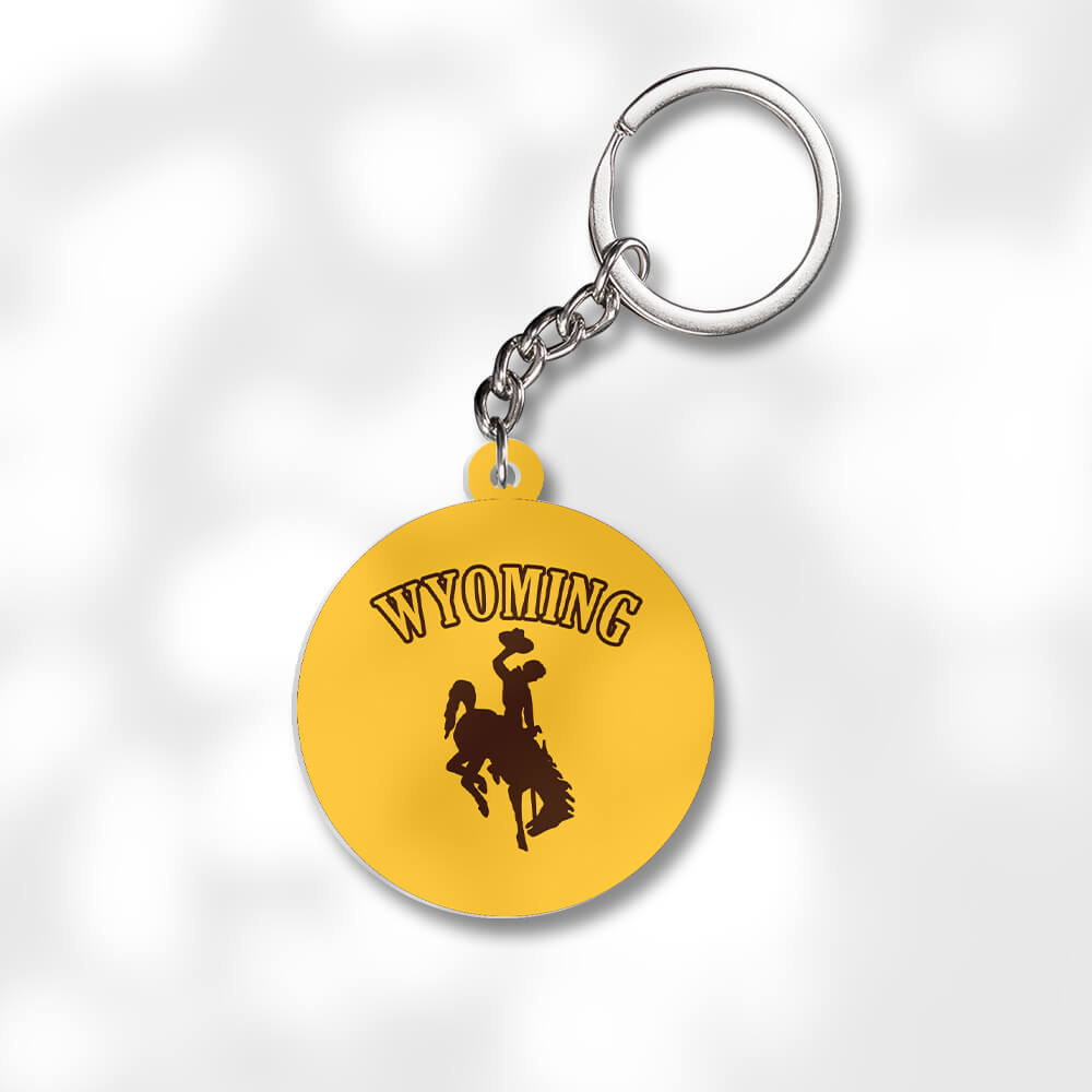 Pack 3 University of Wyoming V2 Keychains Global Cycling Gear