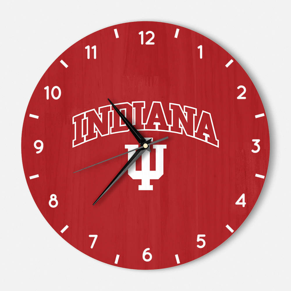 Indiana University Bloomington Wooden Clock - Global Cycling Gear