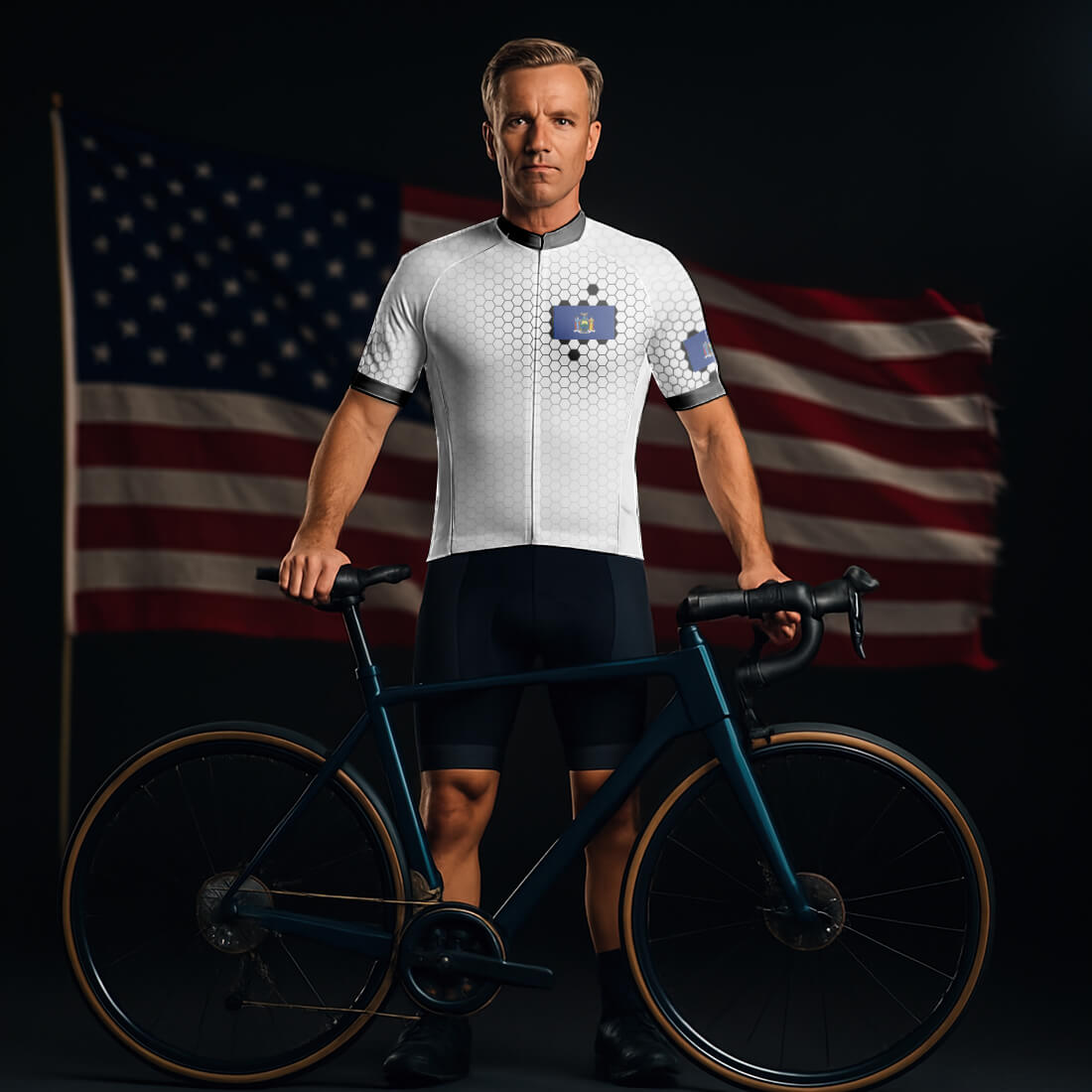 new york gear New York Cycling Jersey – Bold NYC-Inspired Performance Kit New York S4 Black / L