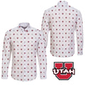 University of Utah Long Sleeve Button Shirt Global Cycling Gear