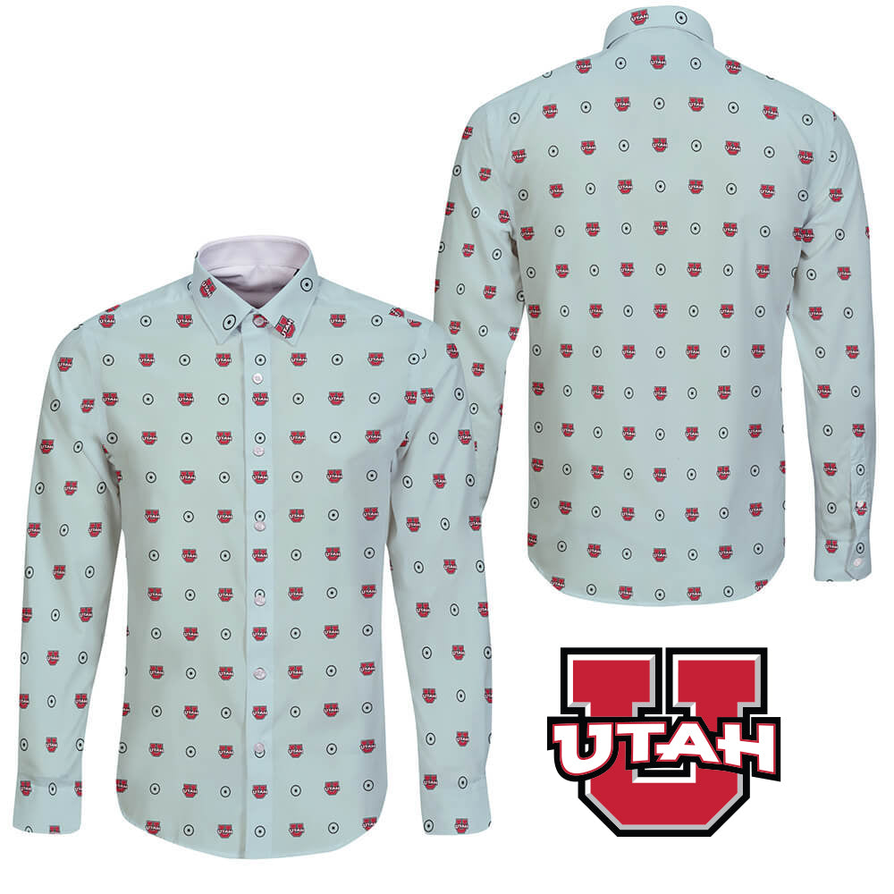 University of Utah Long Sleeve Button Shirt Global Cycling Gear