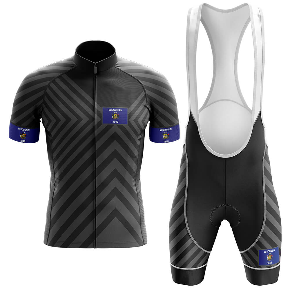 Wisconsin V13 - Black - Men's Cycling Kit-Full Set-Global Cycling Gear