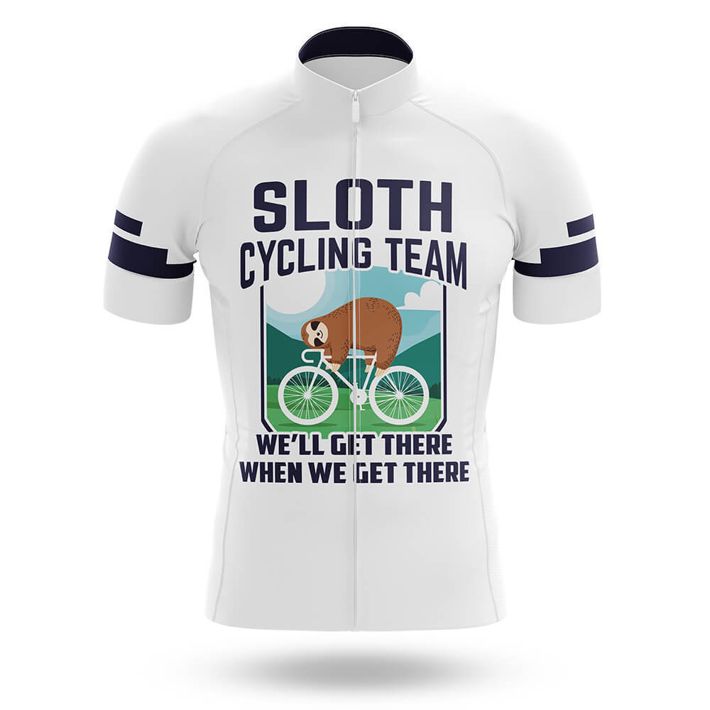 Sloth Cycling Team V5 - White-Jersey Only-Global Cycling Gear
