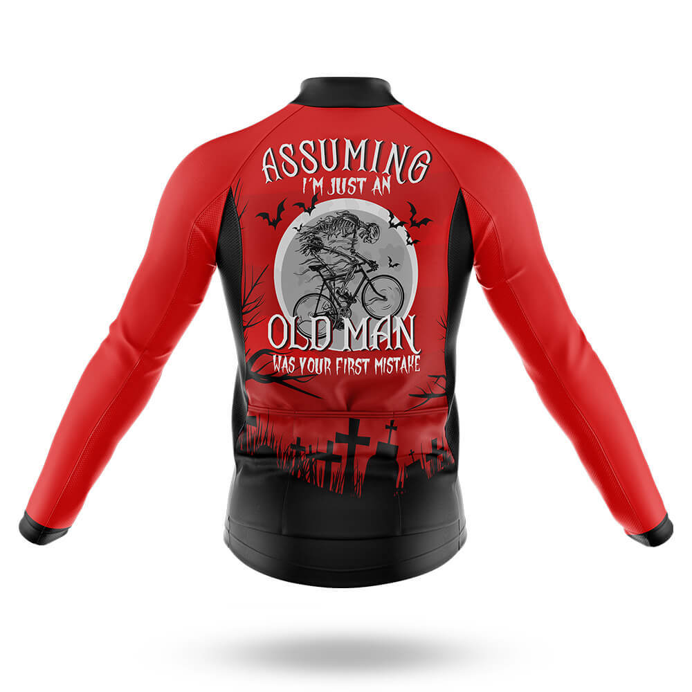 Assuming Old Man - Long Sleeve Jersey-S-Global Cycling Gear