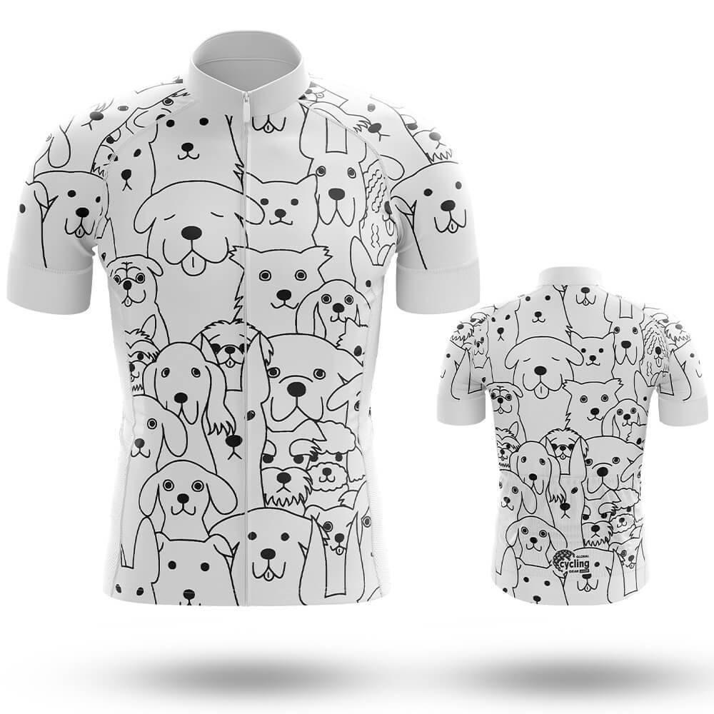 Dog Lover V3 - Men's Cycling Kit-Short Sleeve Jersey-Global Cycling Gear