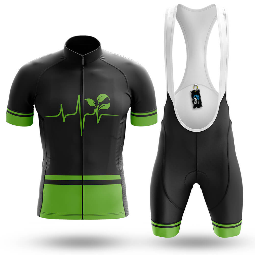 Vegan Heartbeat - Men's Cycling Kit-Full Set-Global Cycling Gear