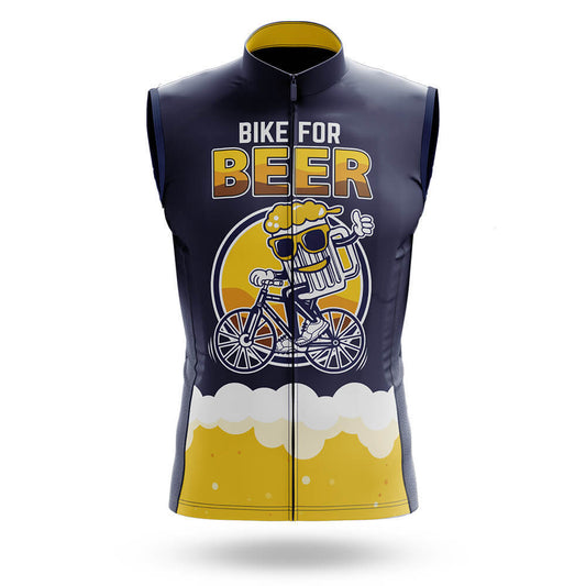 Bike For Beer - Men's Sleeveless Jersey-S-Global Cycling Gear