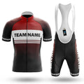 Custom Team Name S2 Black - Men's Cycling Kit-Full Set-Global Cycling Gear