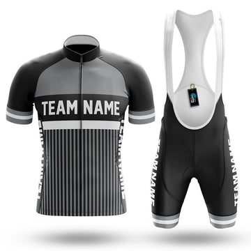 Custom Team Name M6 Grey - Men's Cycling Kit-Full Set-Global Cycling Gear