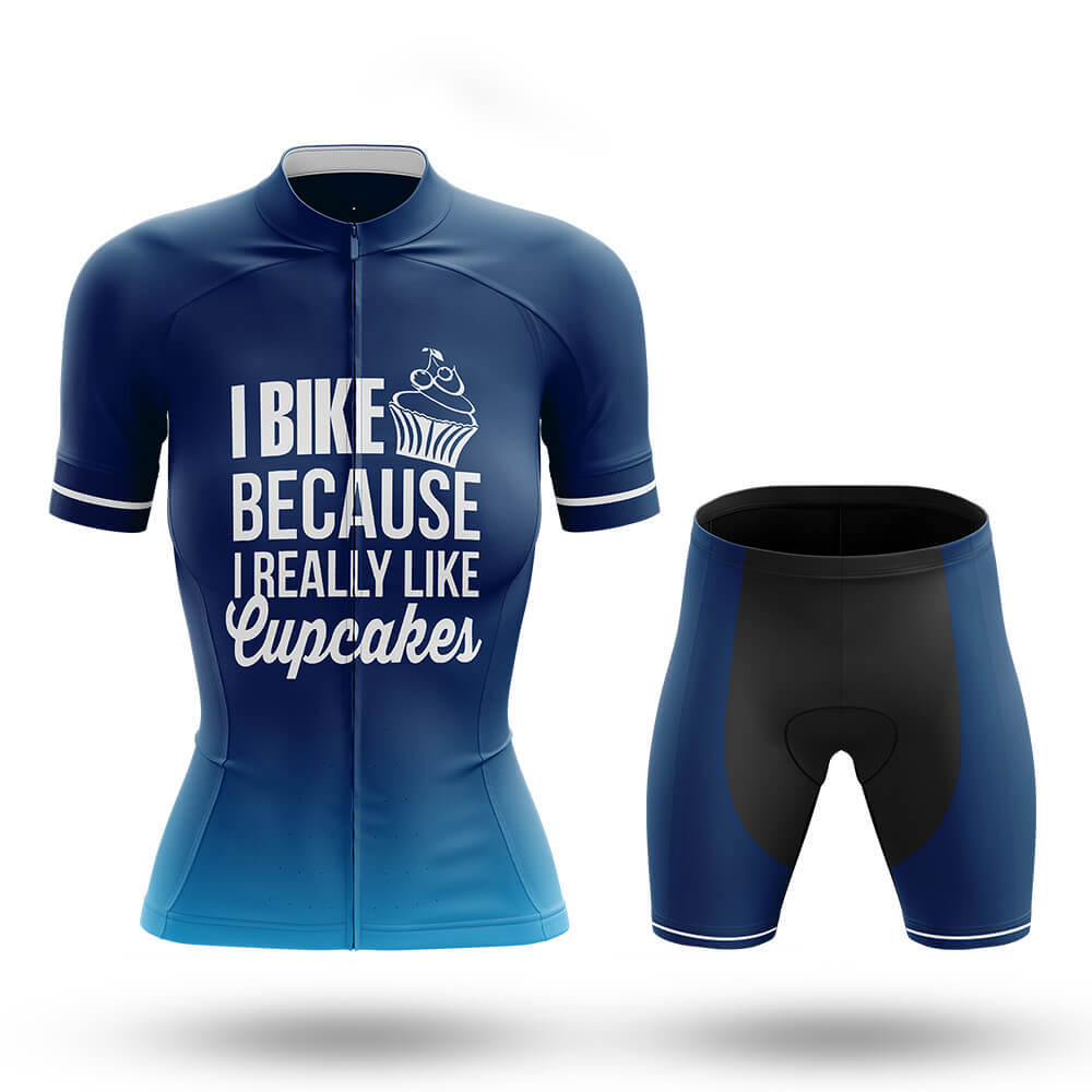 Really Like Cupcakes - Women's Cycling Kit-Full Set-Global Cycling Gear