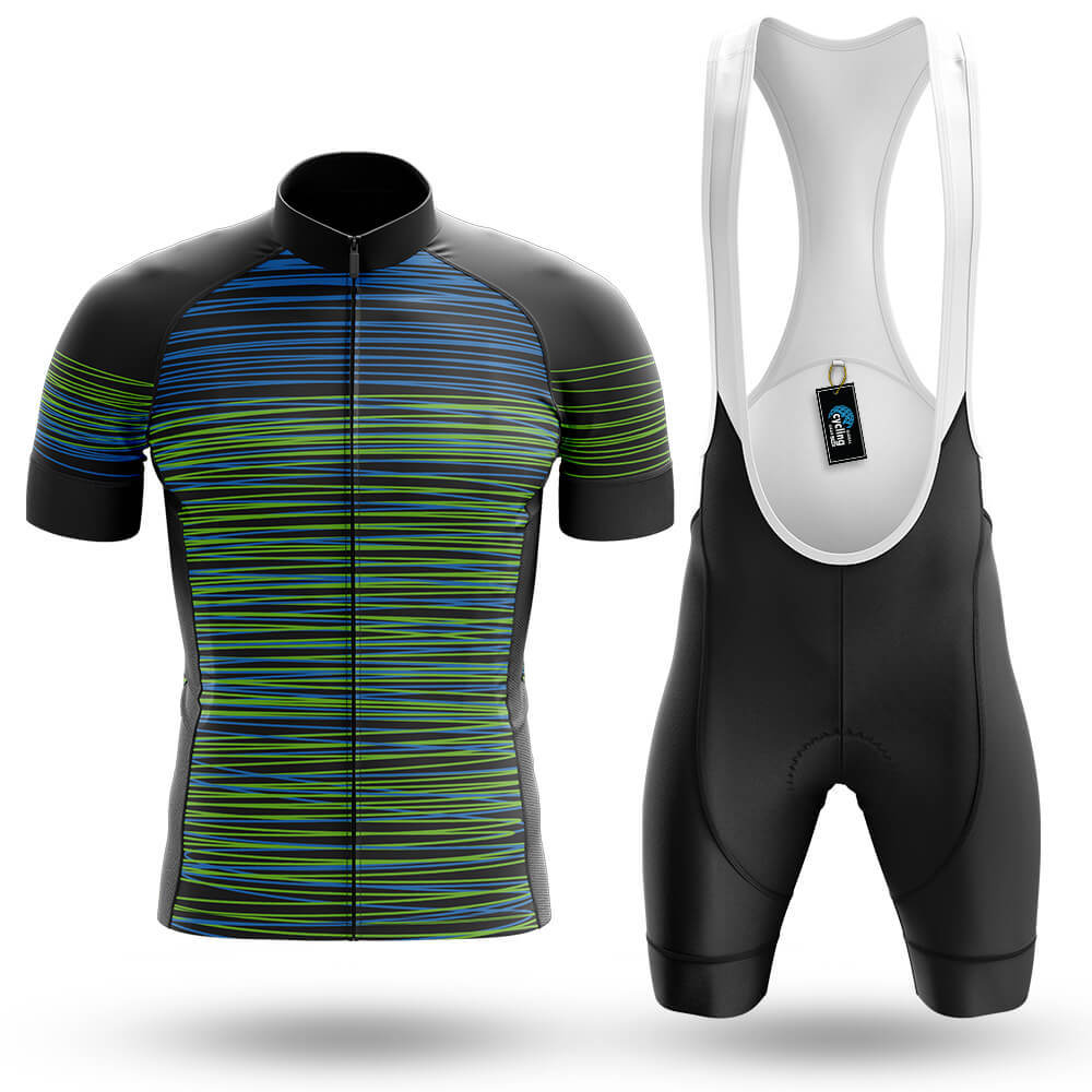 Colorful Stripes - Men's Cycling Kit-Full Set-Global Cycling Gear