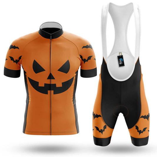 Pumpkin Face - Orange - Men's Cycling Kit-Full Set-Global Cycling Gear