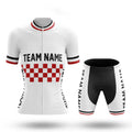 Custom Team Name M7 White - Women's Cycling Kit-Full Set-Global Cycling Gear