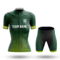 Custom Team Name S1 Green - Women's Cycling Kit-Full Set-Global Cycling Gear