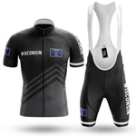 Wisconsin S4 Black - Men's Cycling Kit-Full Set-Global Cycling Gear