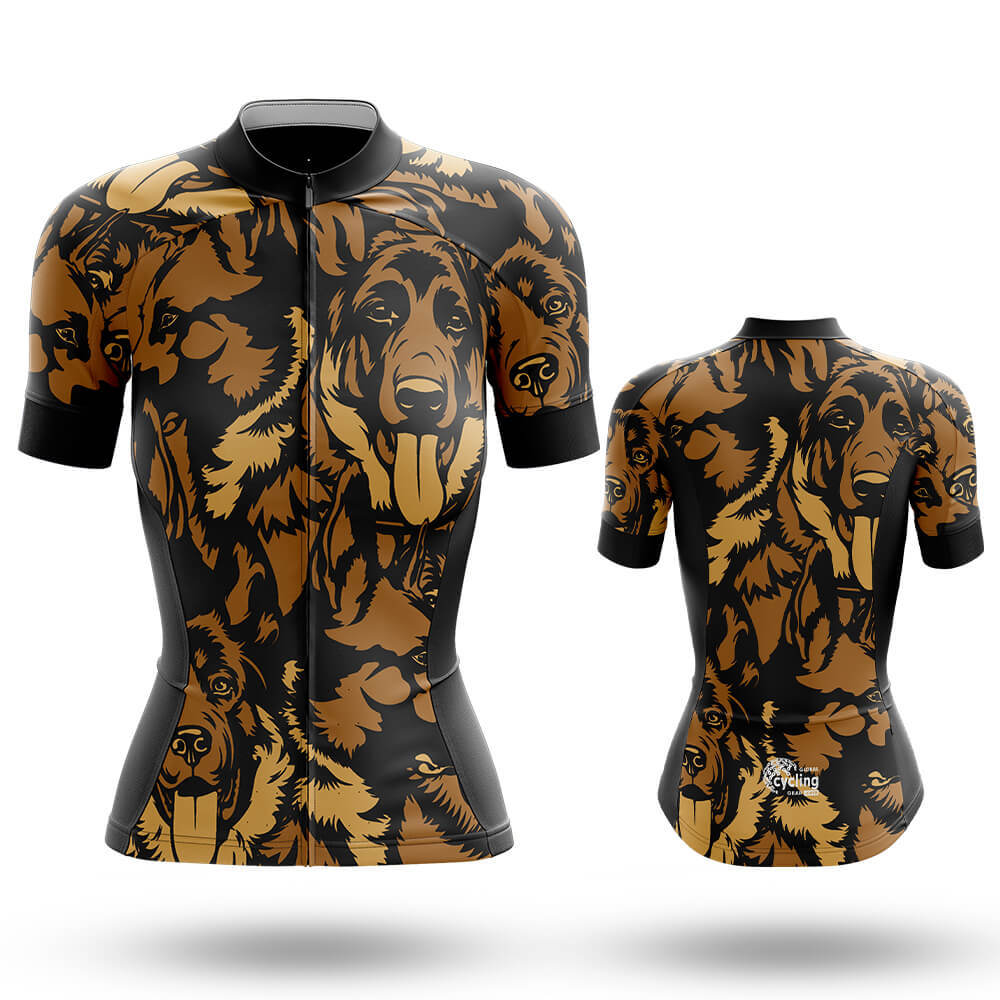 German Shepherd - Women's Cycling Kit-Short Sleeve Jersey-Global Cycling Gear
