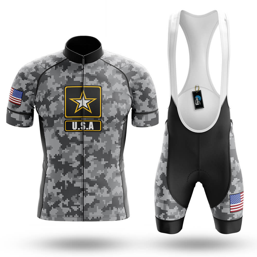 Grey Camo U.S.A - Men's Cycling Kit-Full Set-Global Cycling Gear