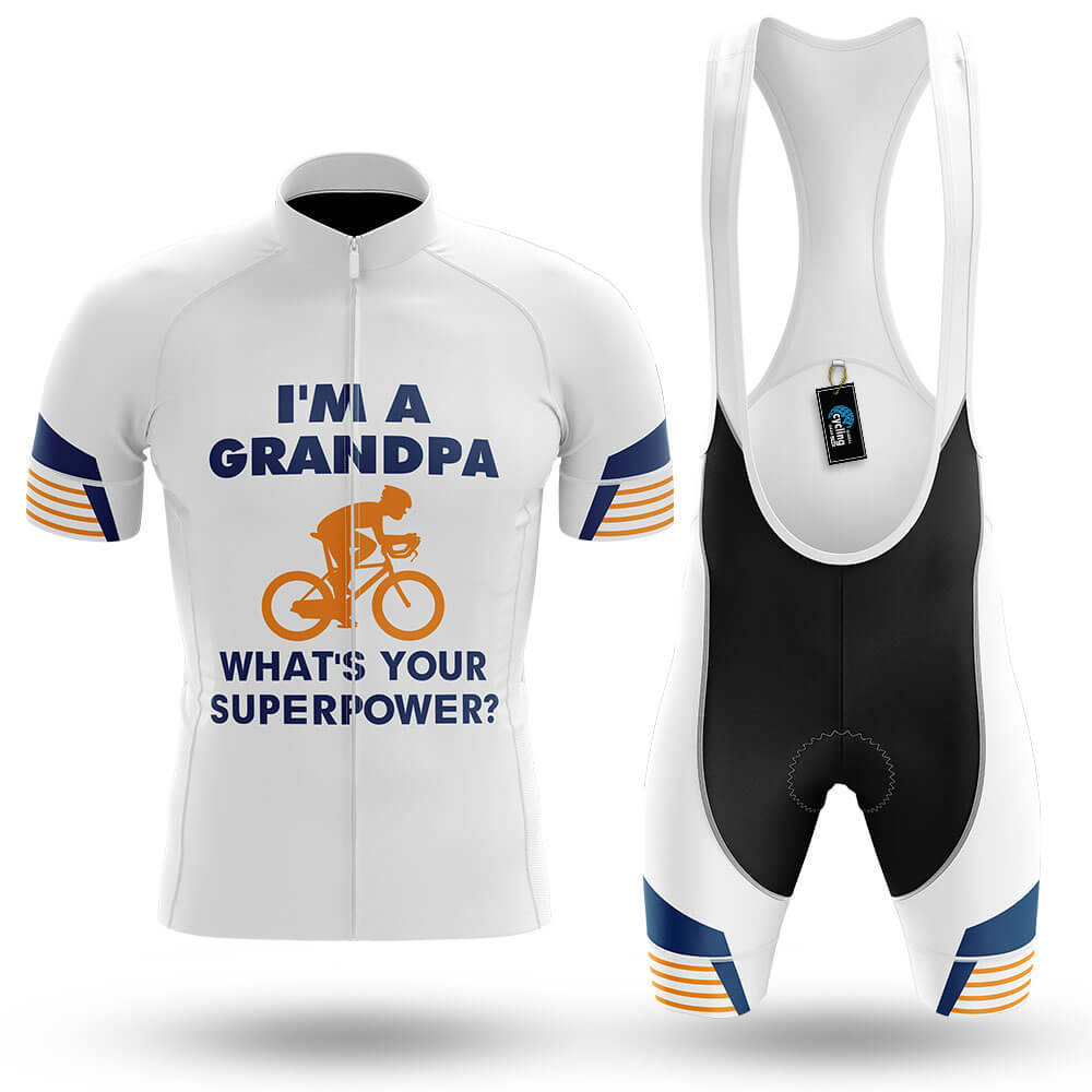 Superpower - White - Men's Cycling Kit-Full Set-Global Cycling Gear