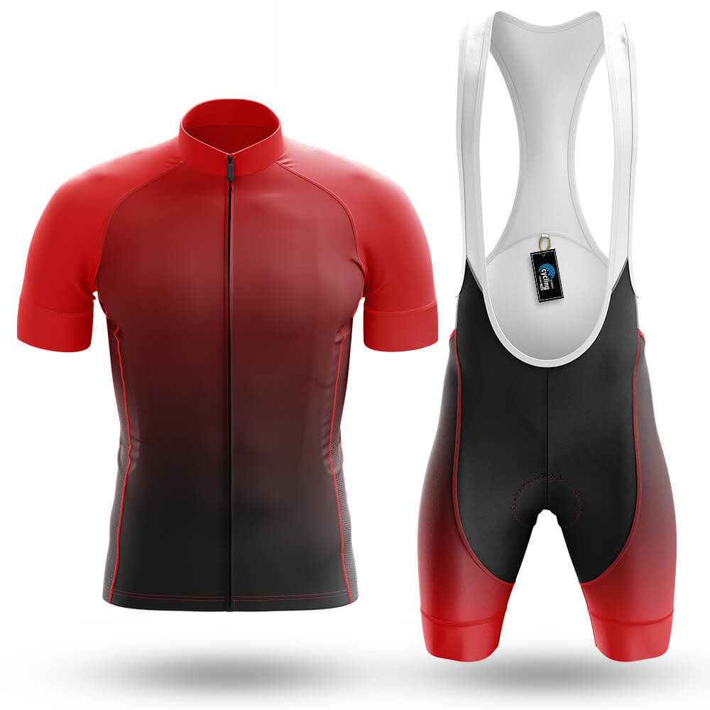 Red Gradient - Men's Cycling Kit-Full Set-Global Cycling Gear