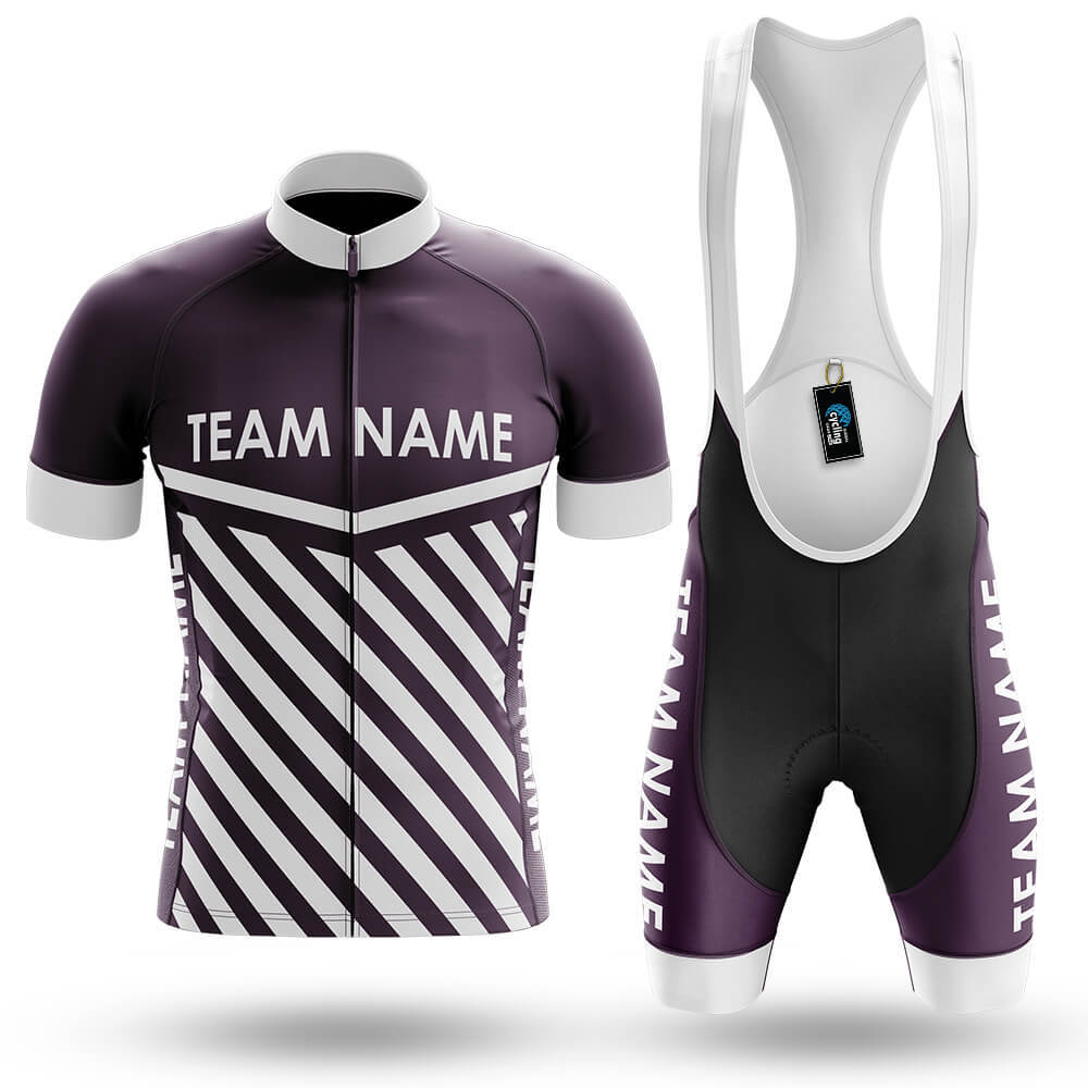 Custom Team Name M3 Dark Purple - Men's Cycling Kit-Full Set-Global Cycling Gear